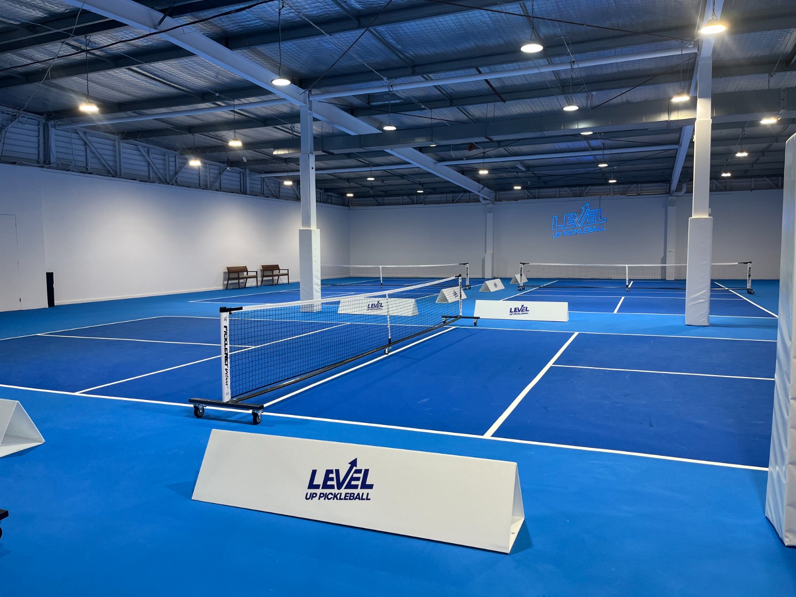 Indoor professional pickleball courts
