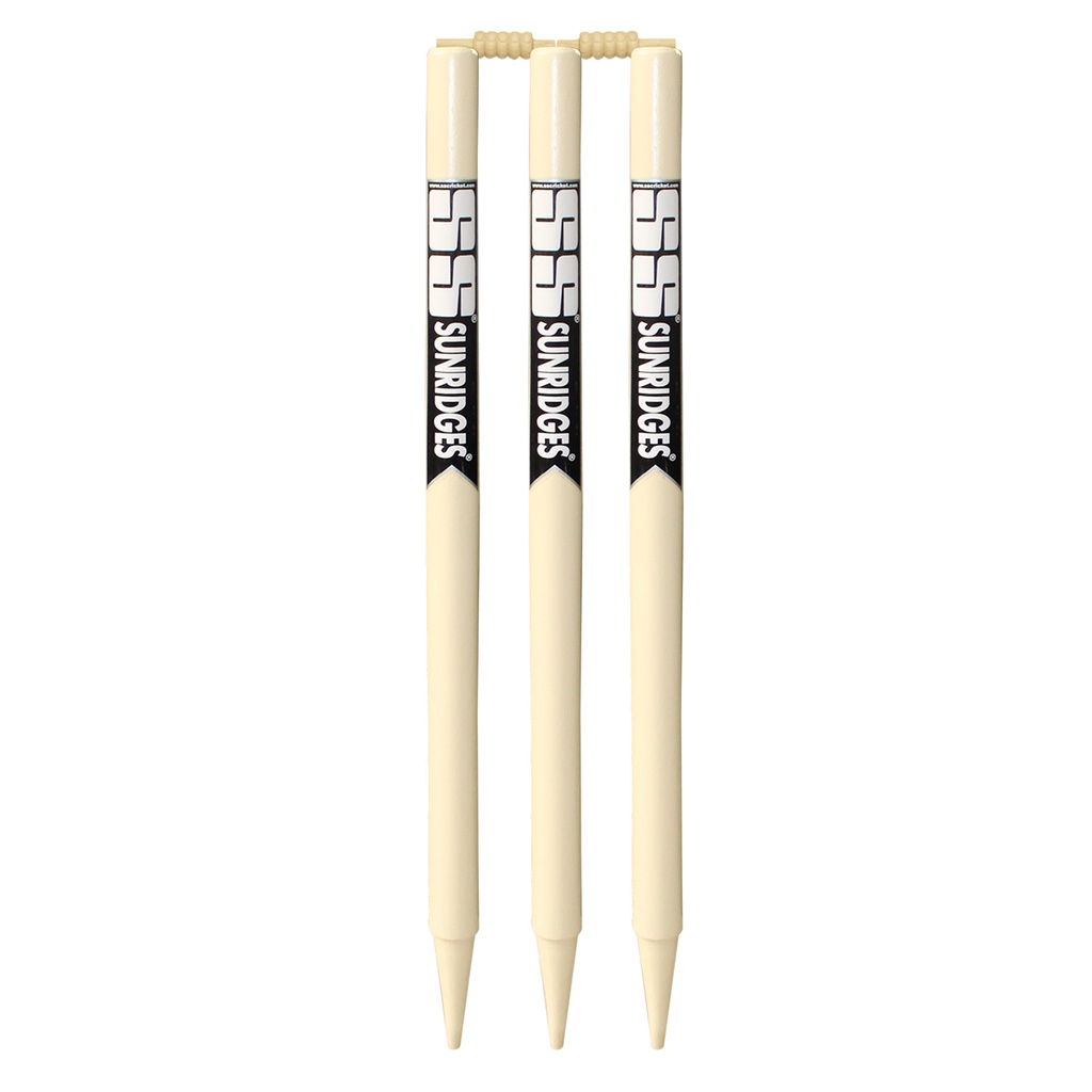 [CRICK-1024] SS Cricket Wooden Stumps Set with Bails - High-Quality Cricket Stumps